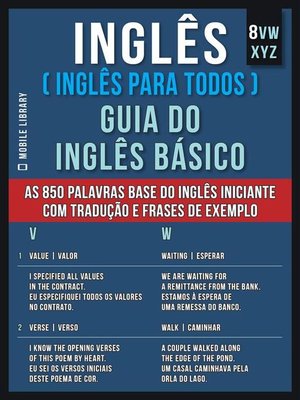 cover image of 8--VWXYZ--Inglês ( Inglês Para Todos ) Guia do Inglês Básico